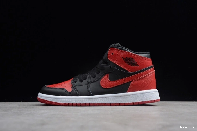  001 555088 High Bred Kids Black Red Banned Retro Air Jordan OG 1 0120